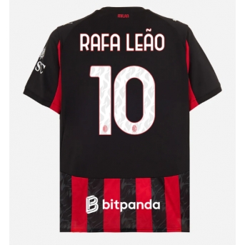 Billige Fotballdrakt AC Milan Rafael Leao #10 Replika Hjemmedrakt 2025-26 Kortermet